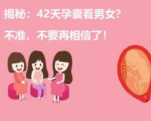 揭秘：42天孕囊看男女？不准，不要再相信了！